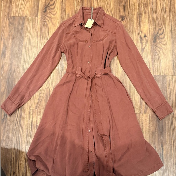 Stetson Dresses & Skirts - Stetson Tobacco Tencel Western Dress NWT Women’s Size Small $180